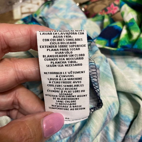 Ruby Rd. M Top with 3/4 Sleeves and a Tie Front - Picture 11 of 11